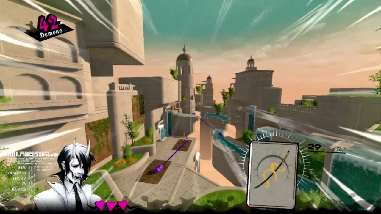 天堂中的空中花園場景