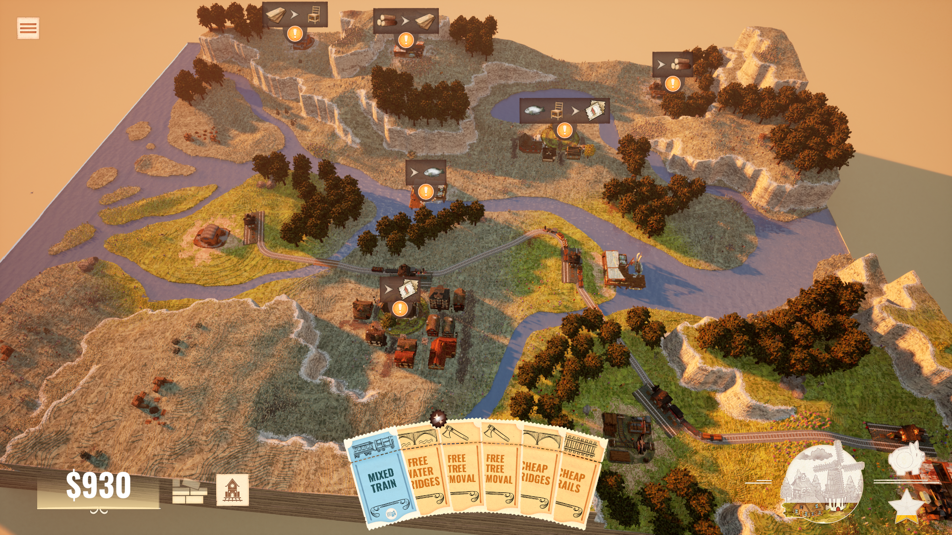 《站點連連》的俯瞰視角,地圖設計精巧。