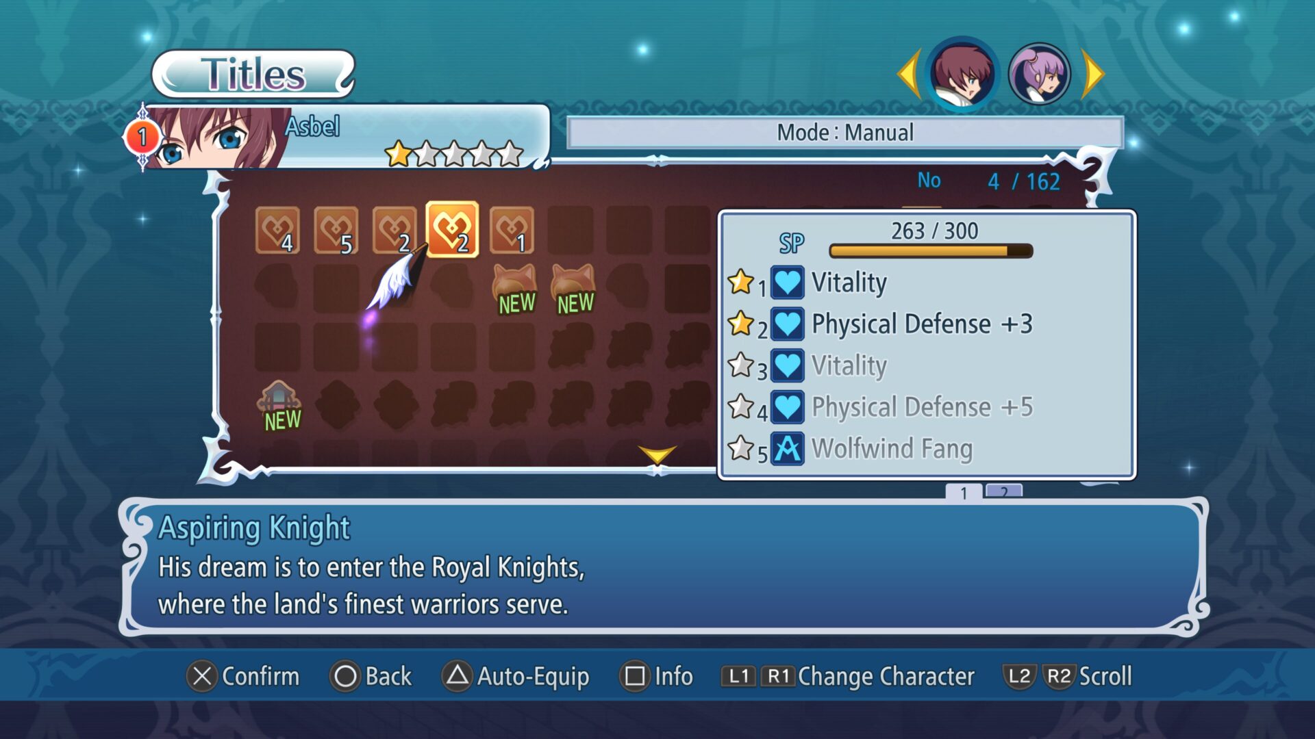 美德傳奇 f Remastered 稱號系統