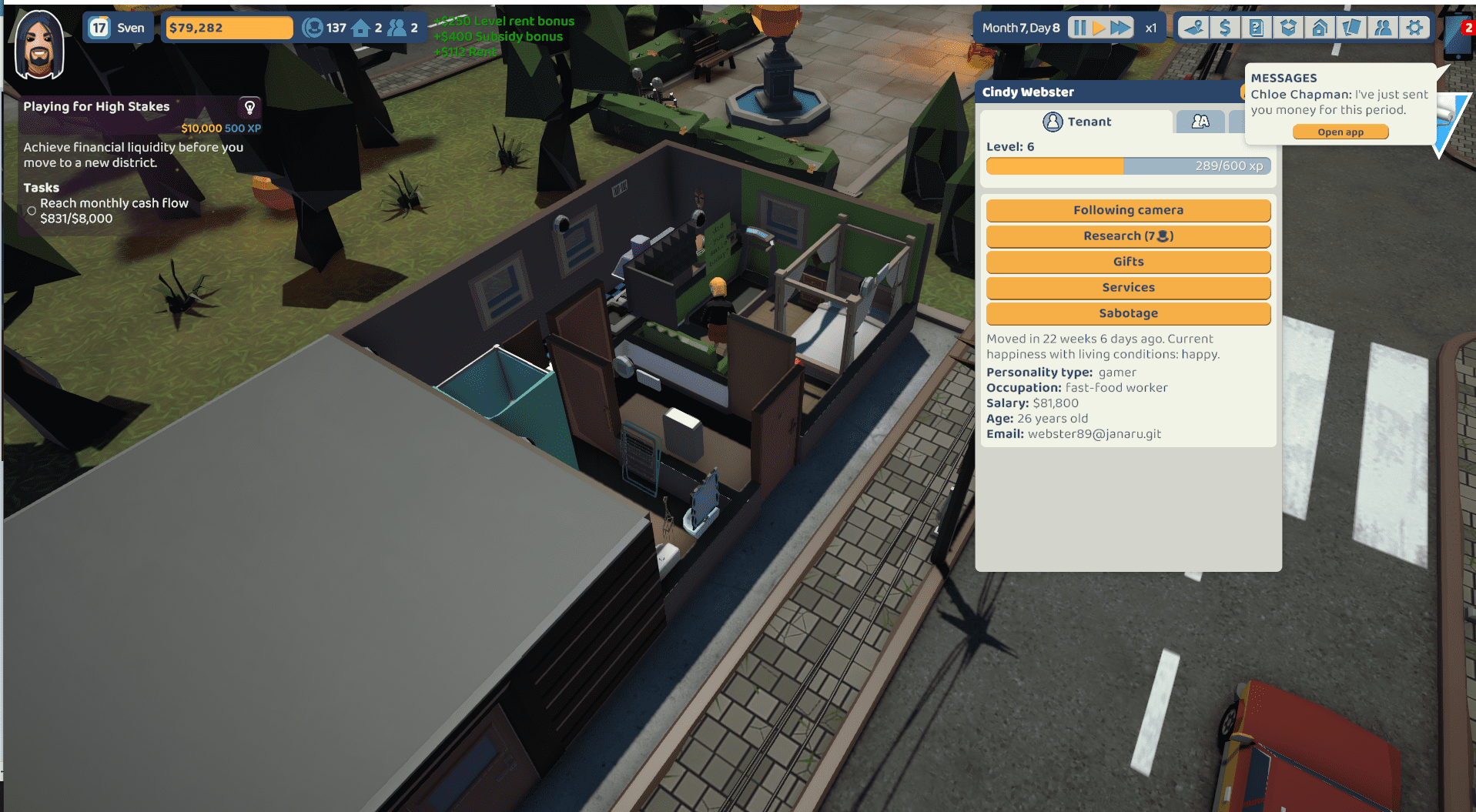 租客擁有詳細的個人資訊與偏好