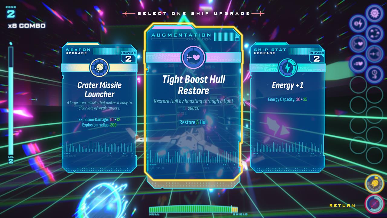 遊戲的美術風格融合了 80 年代復古科幻與賽博龐克元素