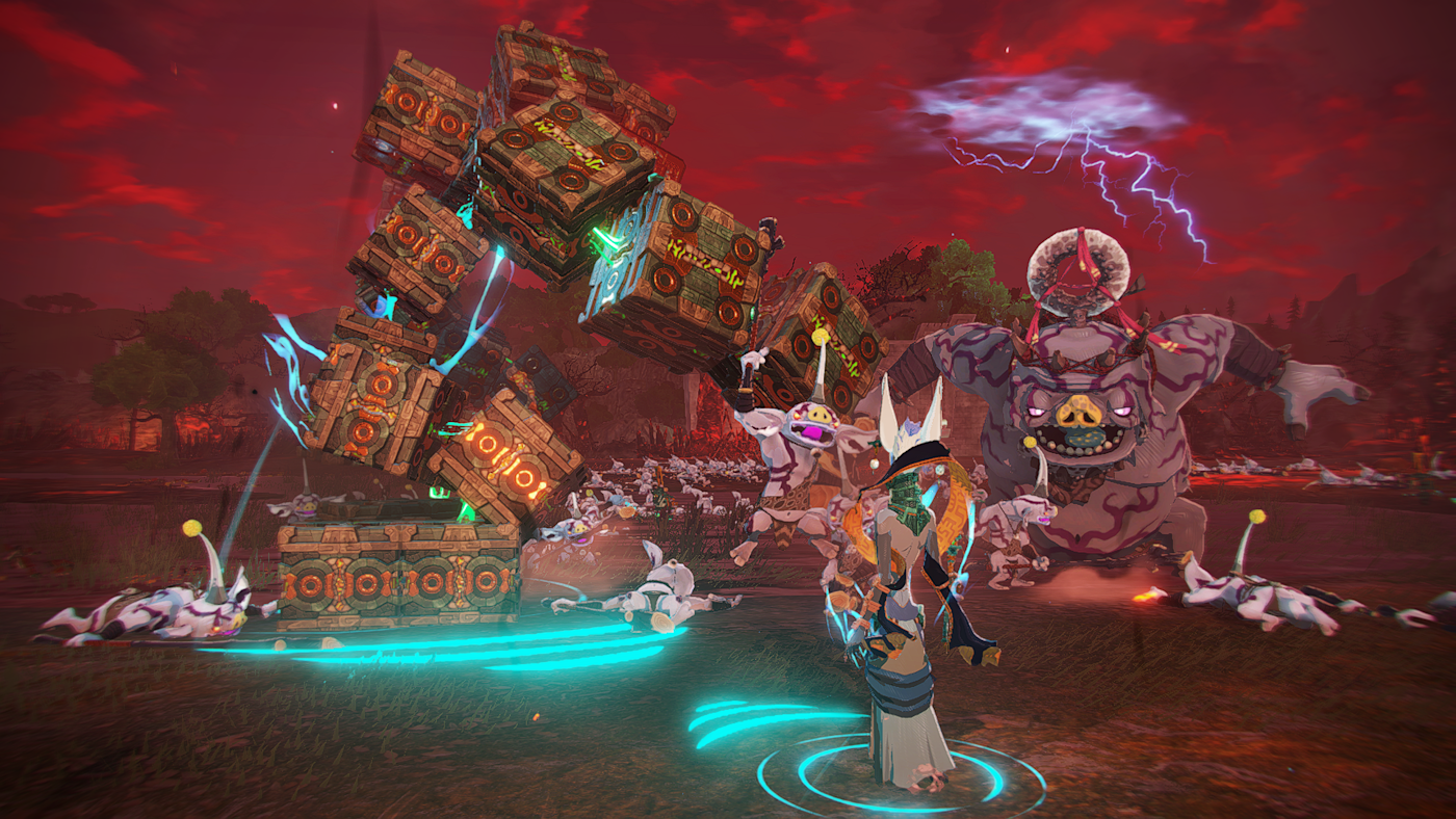 同步迴旋攻擊掃蕩敵人