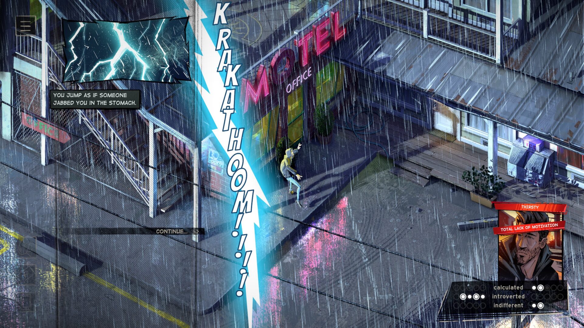 遊戲中的角色似乎都懷有心事