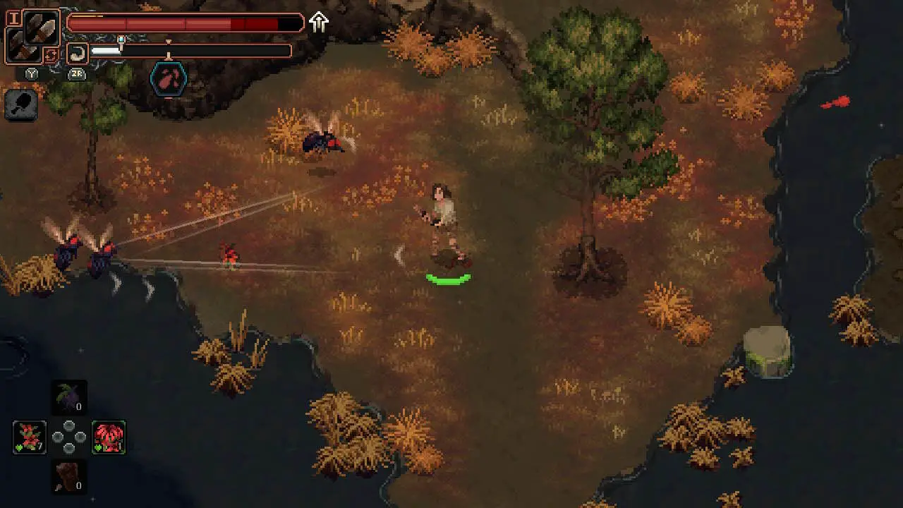 玩家在野外狩獵，獲取生存資源