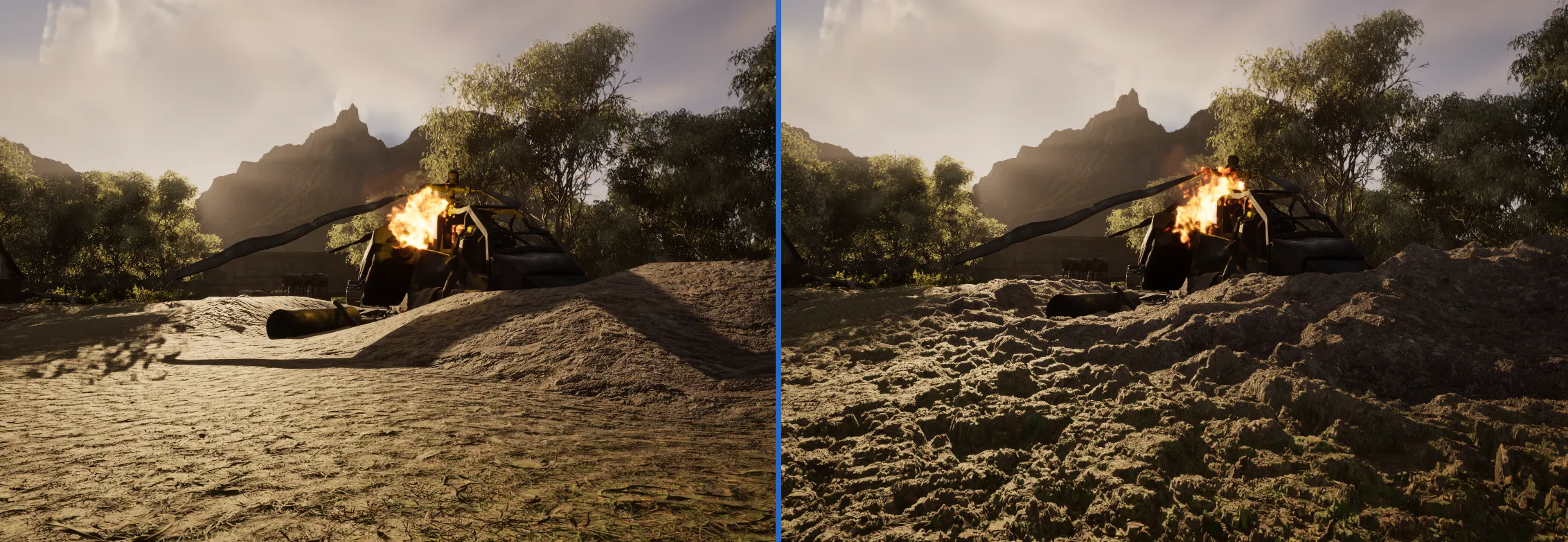 展現Unreal Engine 5技術力的遊戲畫面。