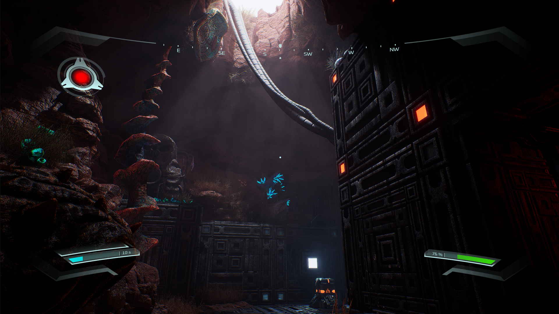 遊戲中的洞穴場景