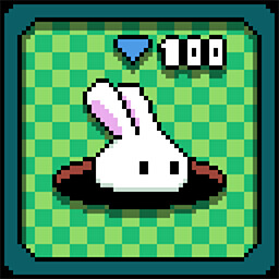 遊戲中可愛的松鼠與兔子互動