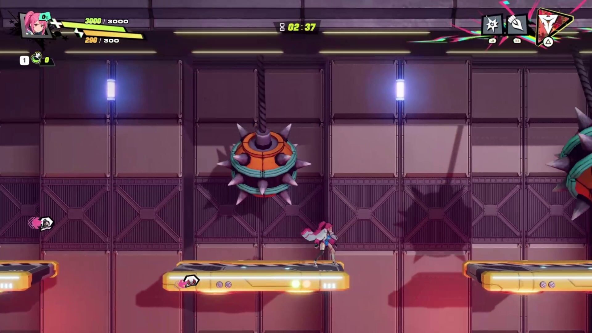 角色在充滿危險的環境中戰鬥