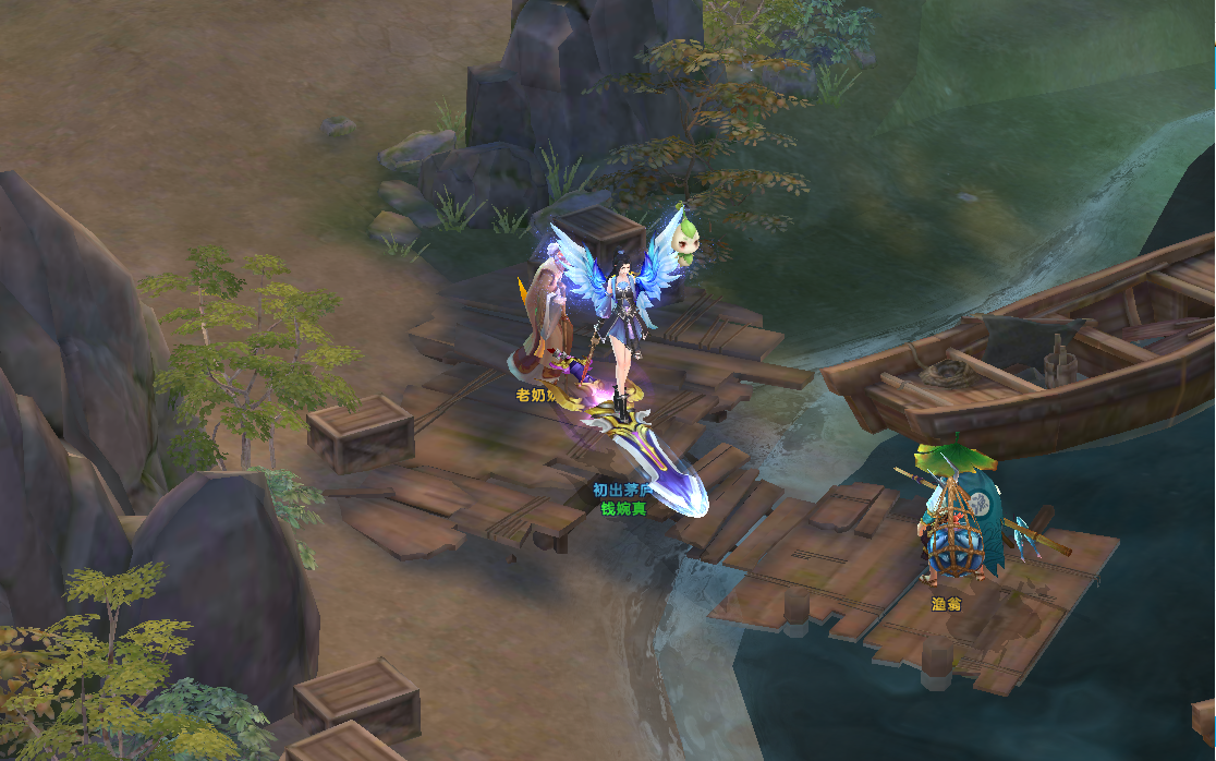 遊戲中角色對話與劇情畫面