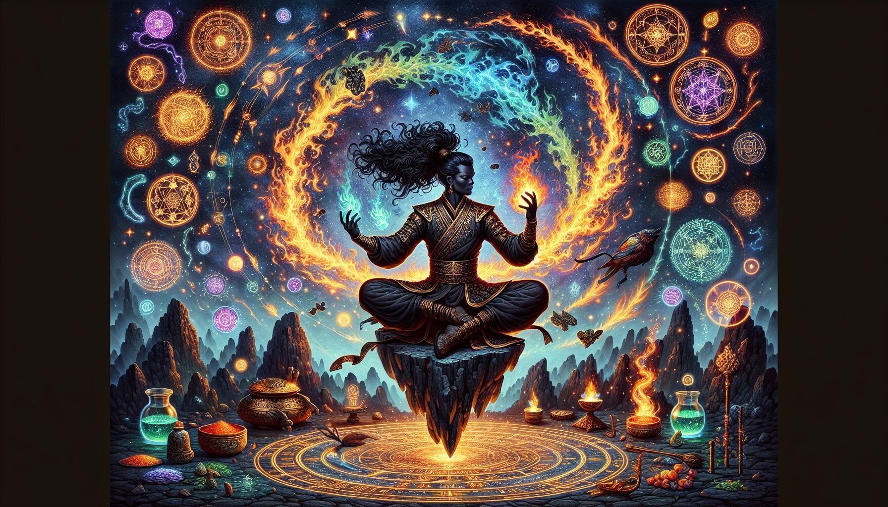 異火融合煉藥場景,展現煉藥師尊貴與神秘感