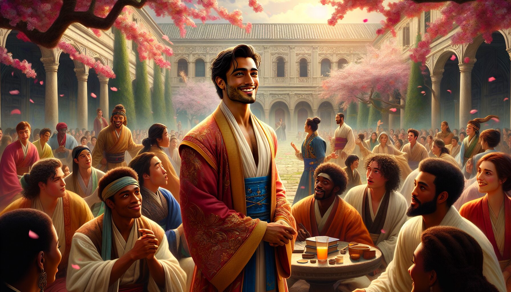 主角李洛與未婚妻姜青娥角色人設海報