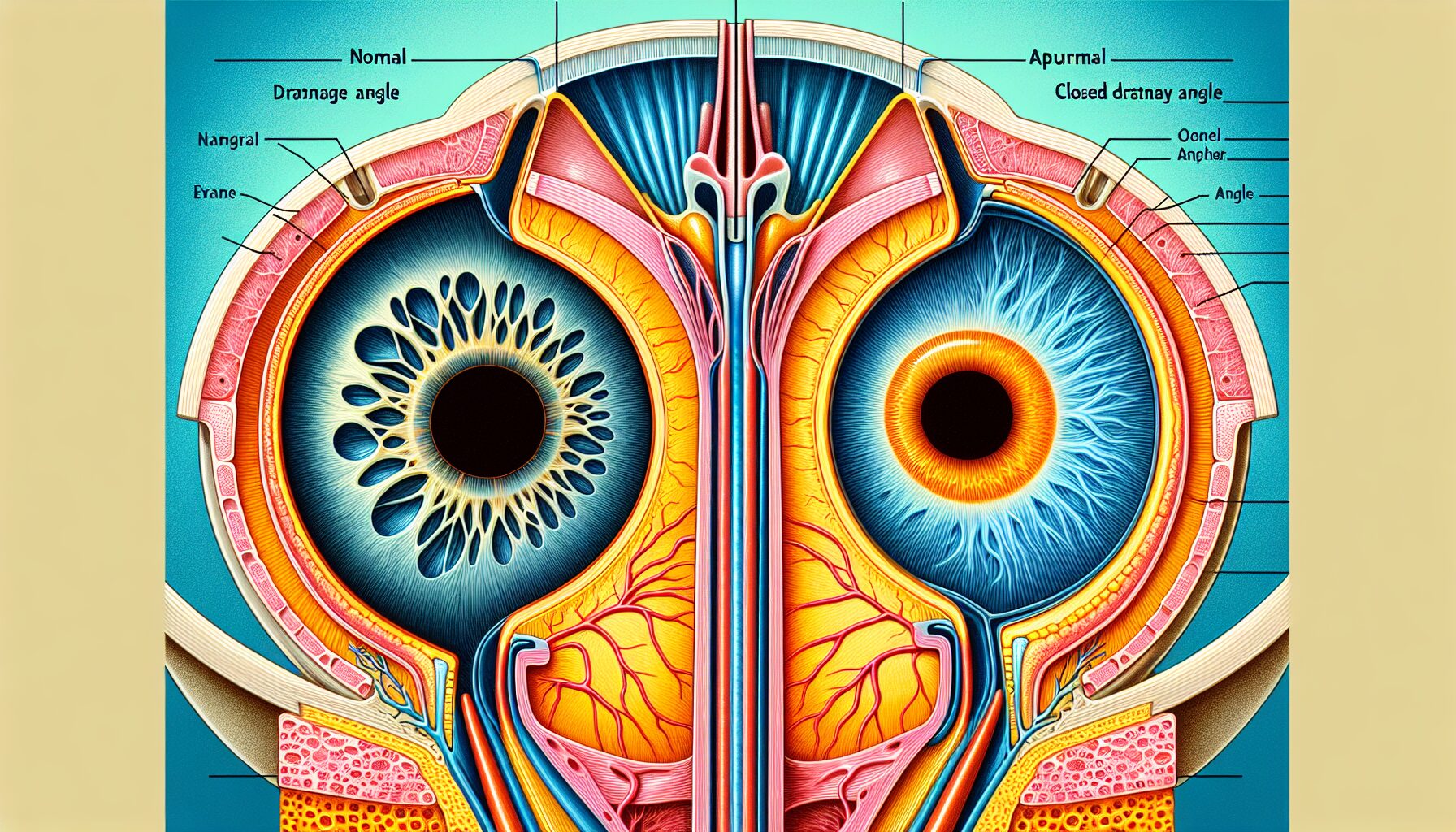色輪眼視野缺損、OCT檢查圖示