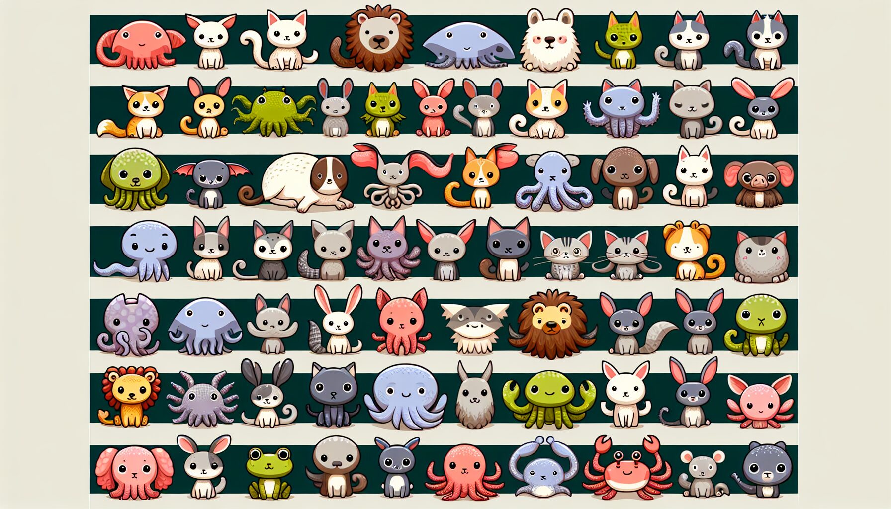 動物森友會各物種島民展示