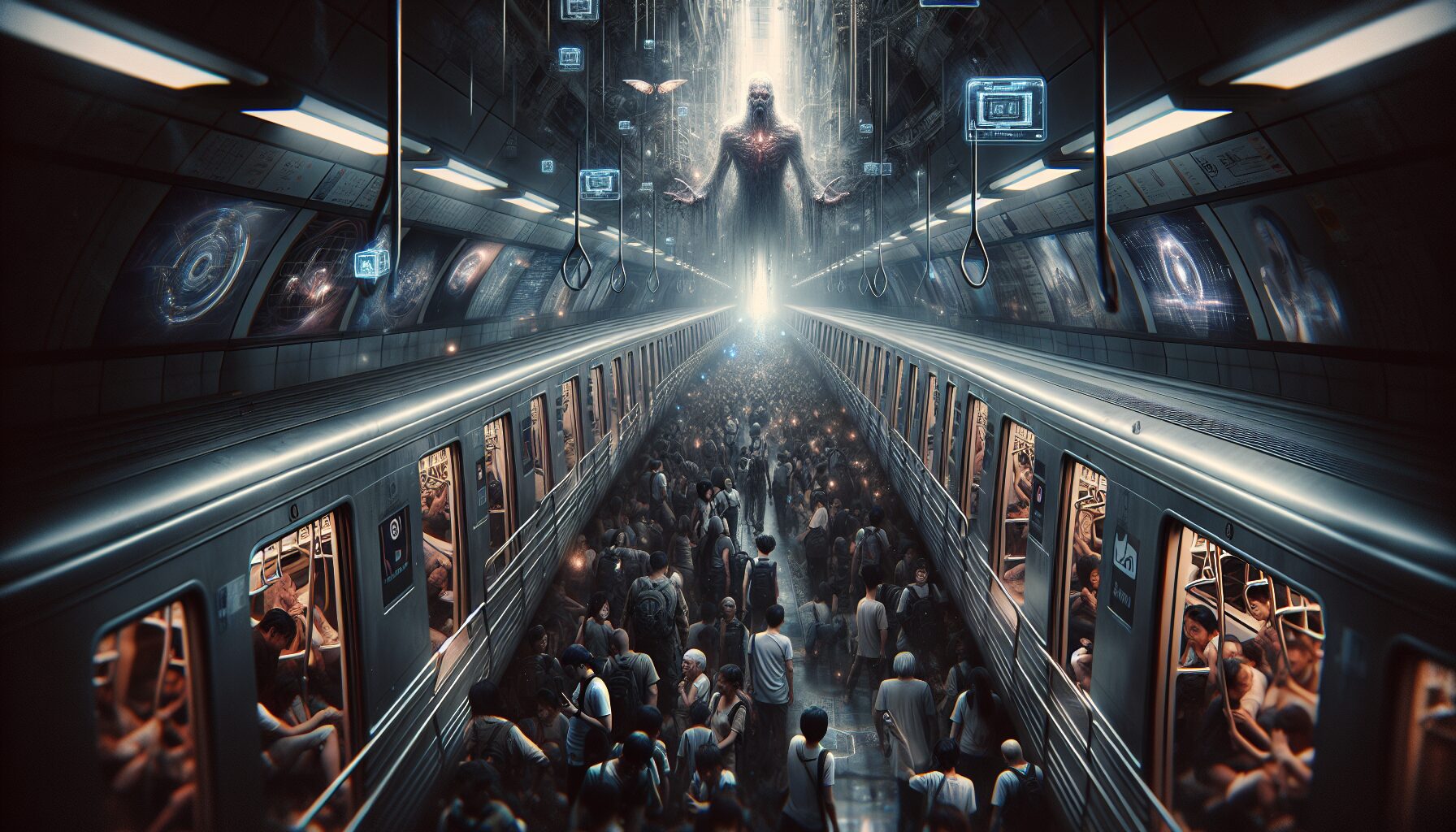 《全知讀者視角》漫畫改編插畫,展現世界觀與地鐵生存戰場景