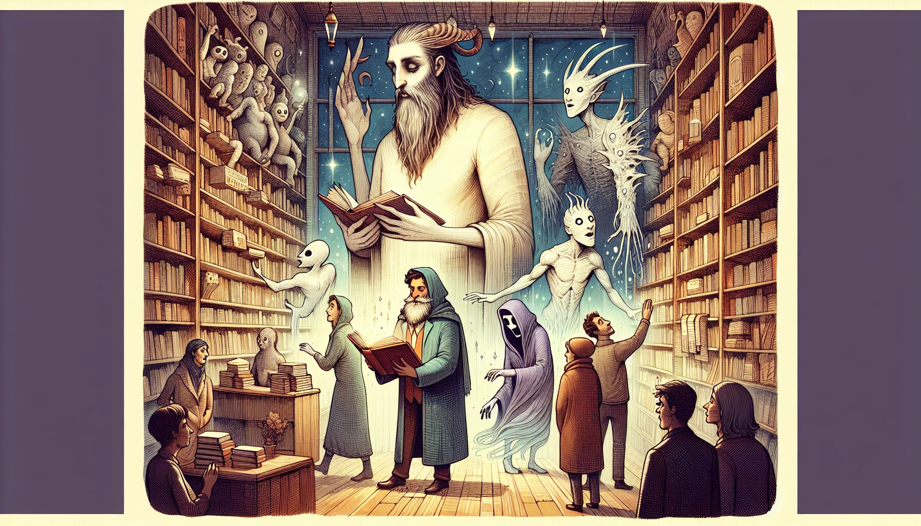 《我不是教主》主角林介與奇幻書店場景