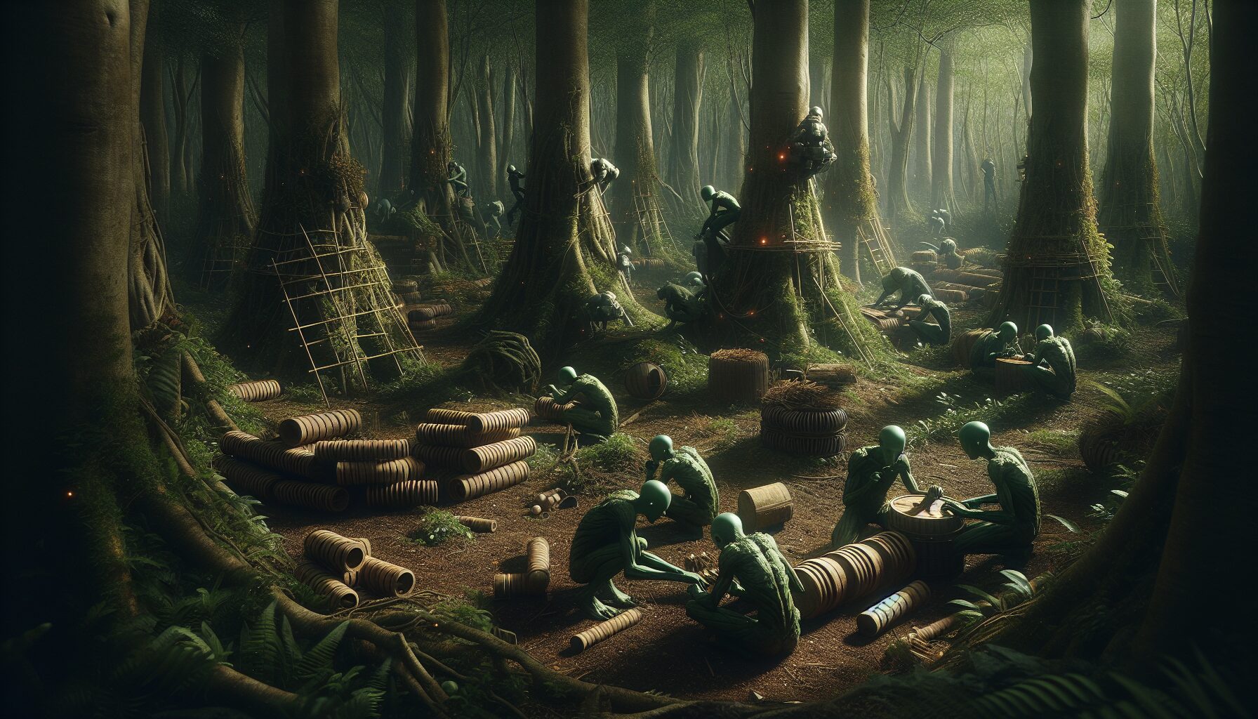 現代奇幻小說中的個性哥布林角色插畫