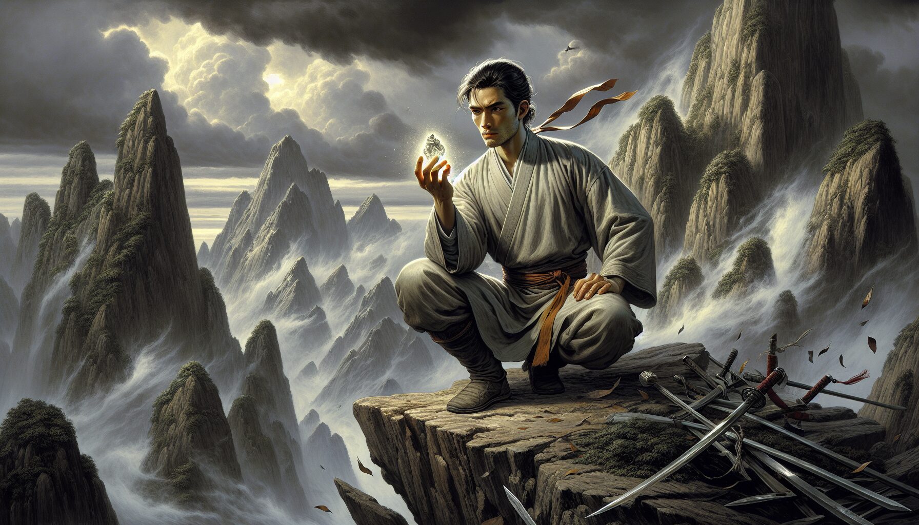 韓立修煉場景劇照,展現修仙旅途的孤獨與堅毅。