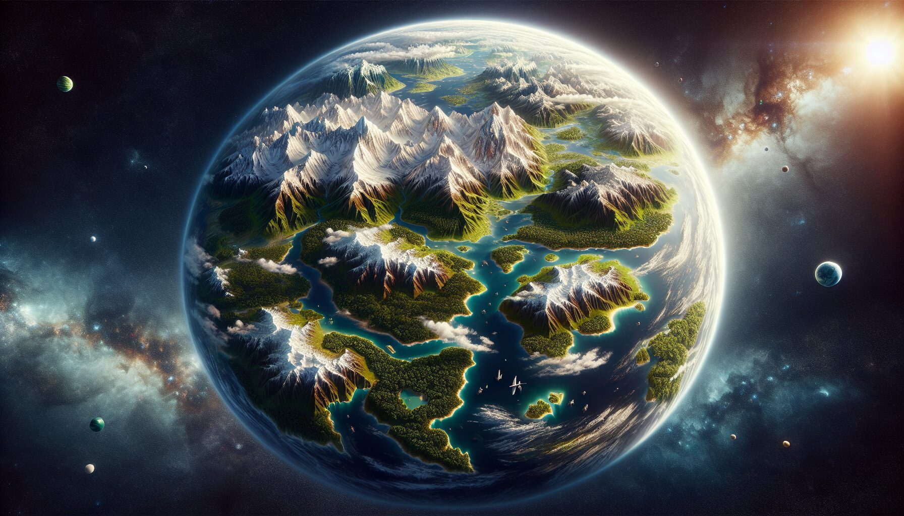 新版地圖生成,大陸與島嶼格局多變