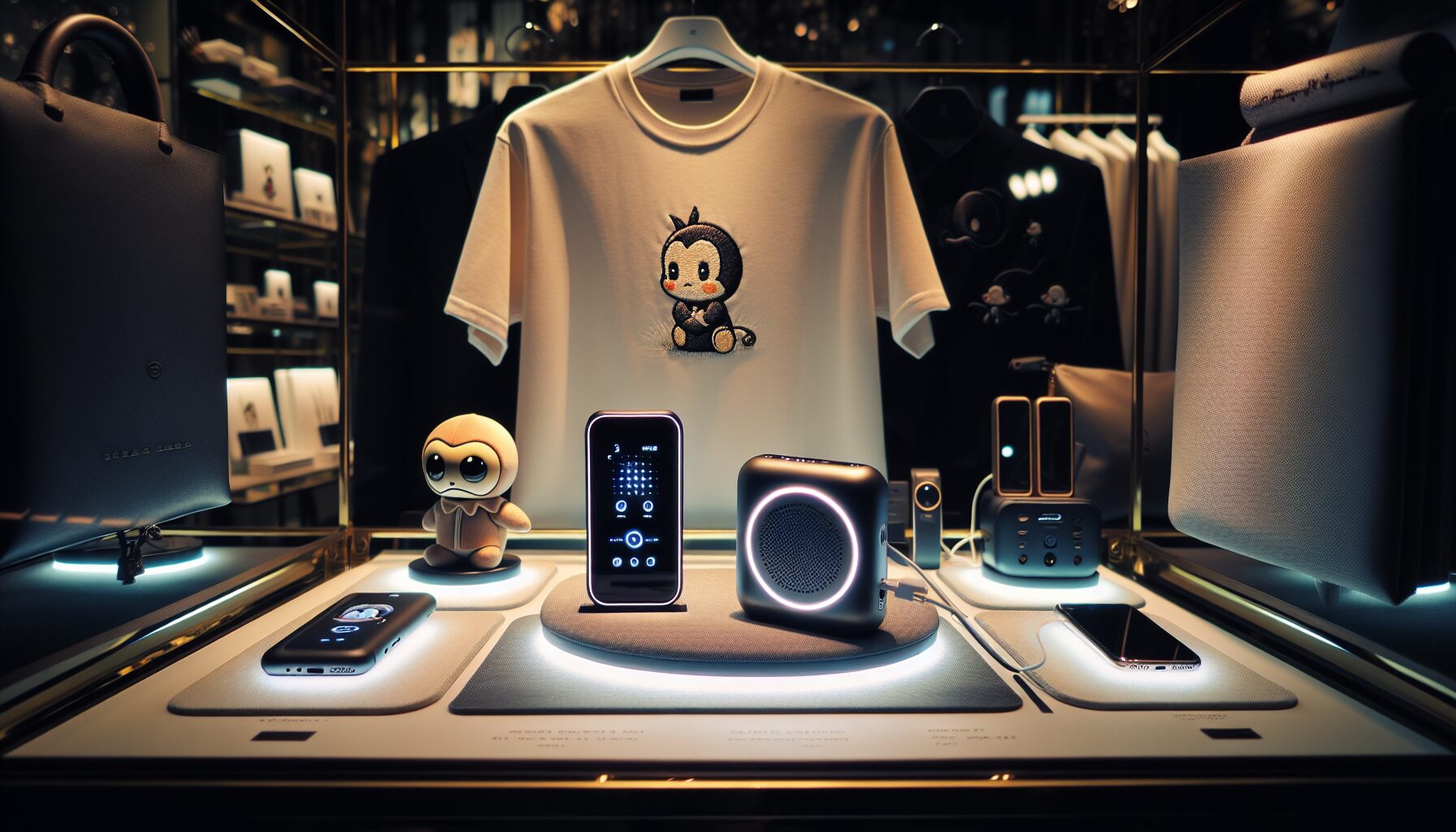 2025漫博限定新品陳列,包含《膽大黨》《芙莉蓮》《巨人》等周邊