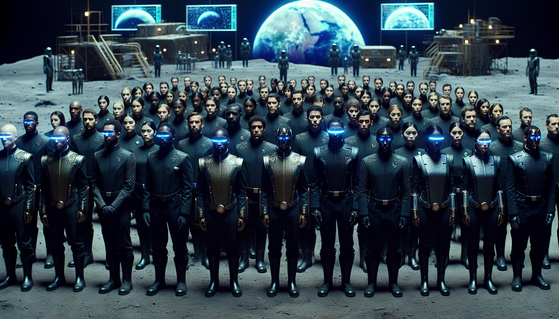 遊戲中2B、9S與A2於荒廢城市並肩作戰場景