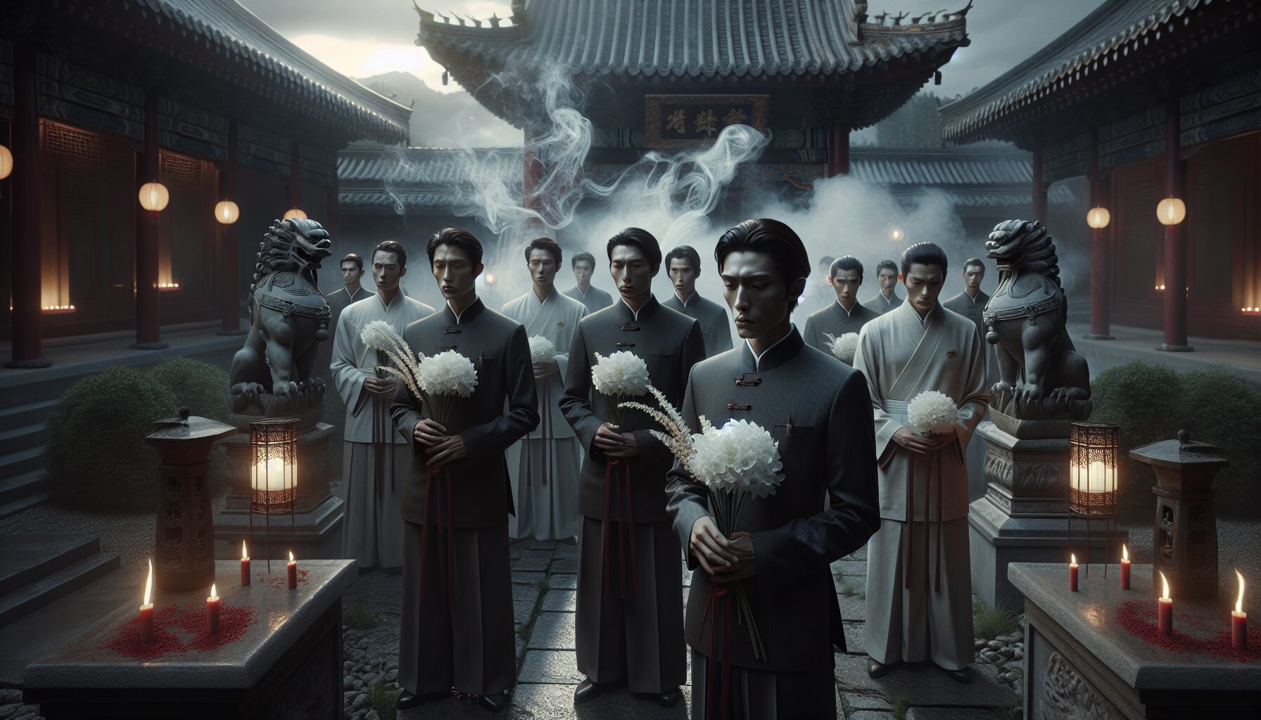 劇中兄弟面臨內外交迫的大戰集結場景