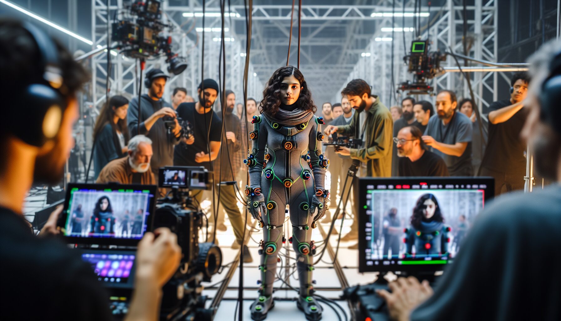 導演勞勃·羅里葛茲與詹姆斯·卡麥隆合作現場