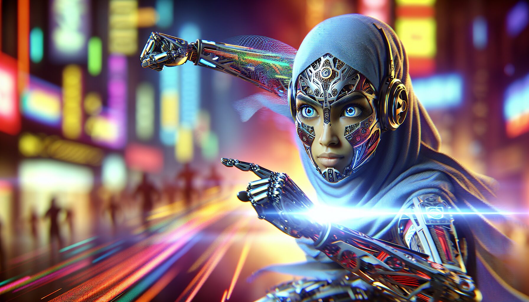 羅莎·薩拉查穿戴捕捉服裝詮釋艾莉塔角色