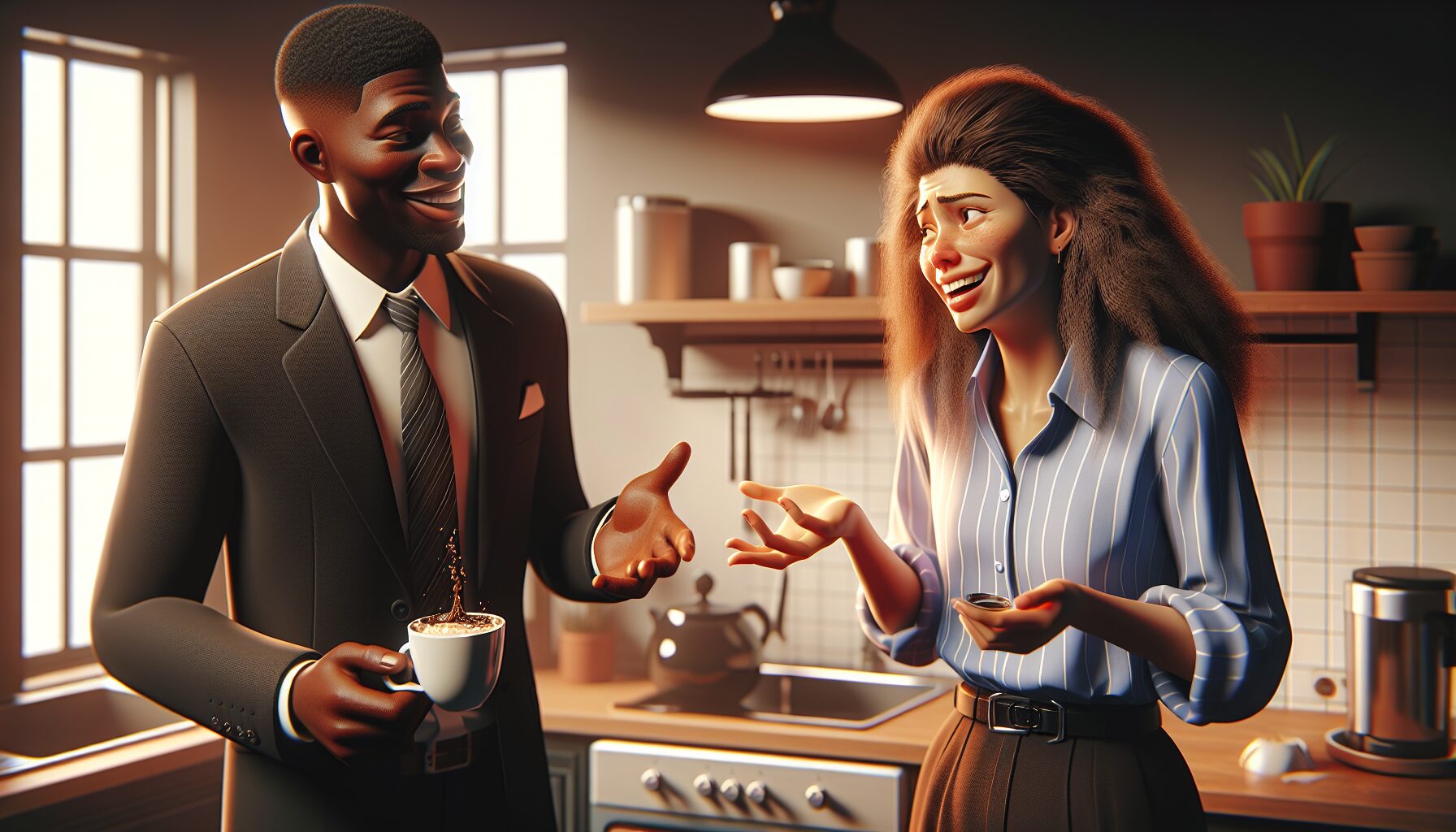 《你也有今天》劇照:錢恒與成瑤職場辦公情境,兩人互動充滿張力