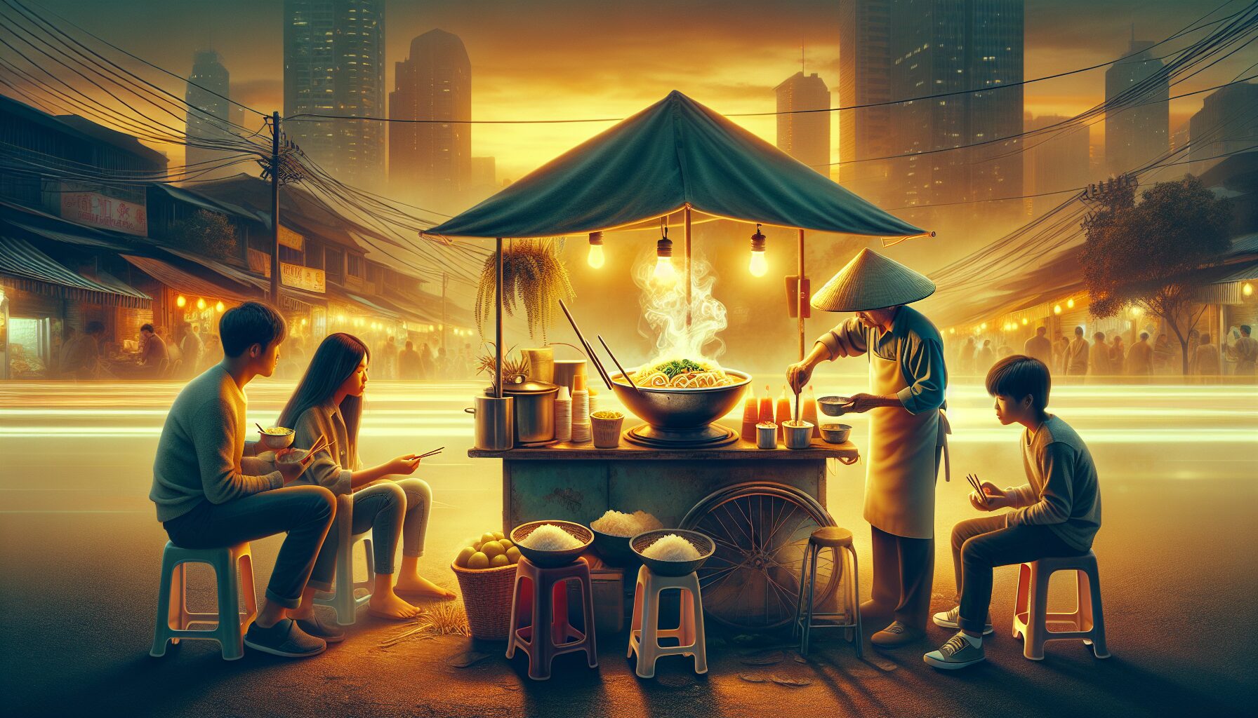 網路小說中的酸辣粉場景