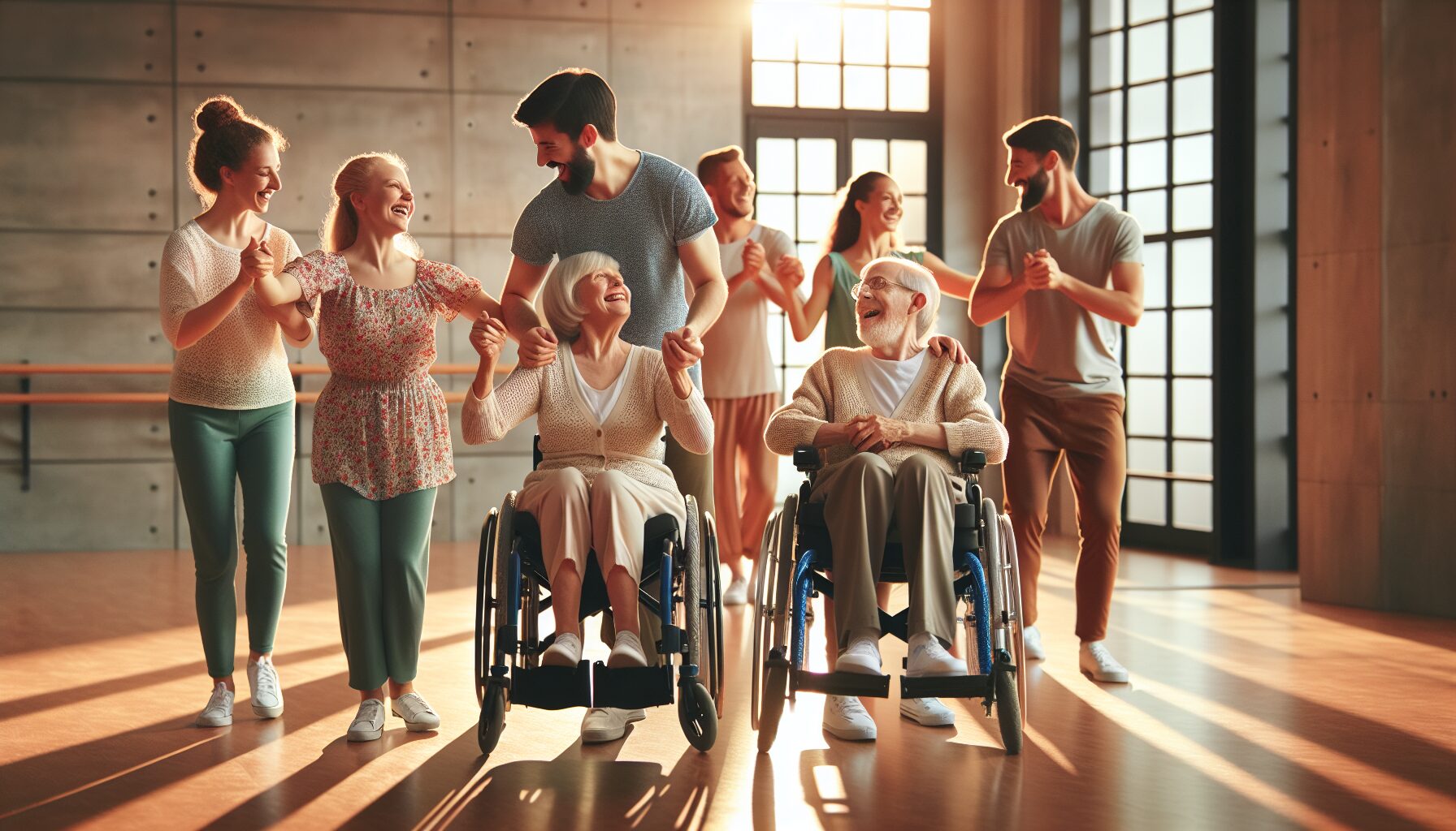 不同身體條件的舞者共同舞動，展現真正的舞蹈共融