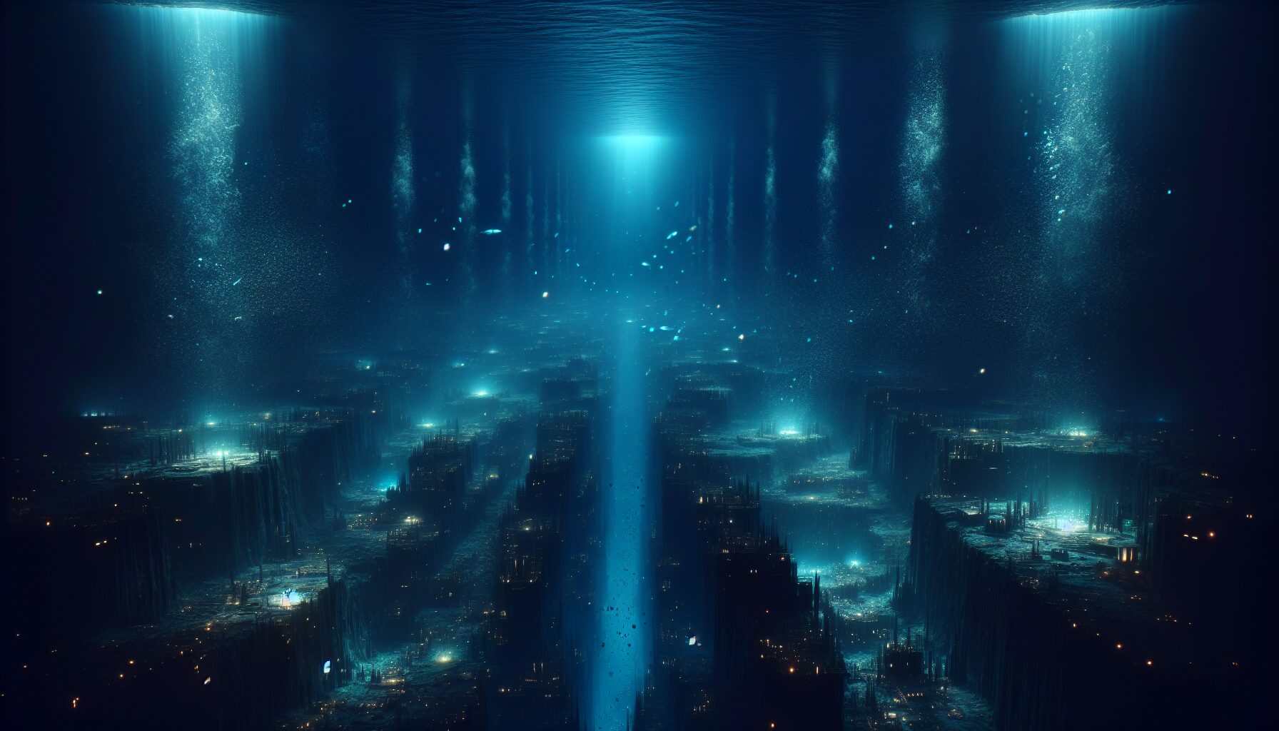 《深淵》電影場景，展現水下未知與外星生命