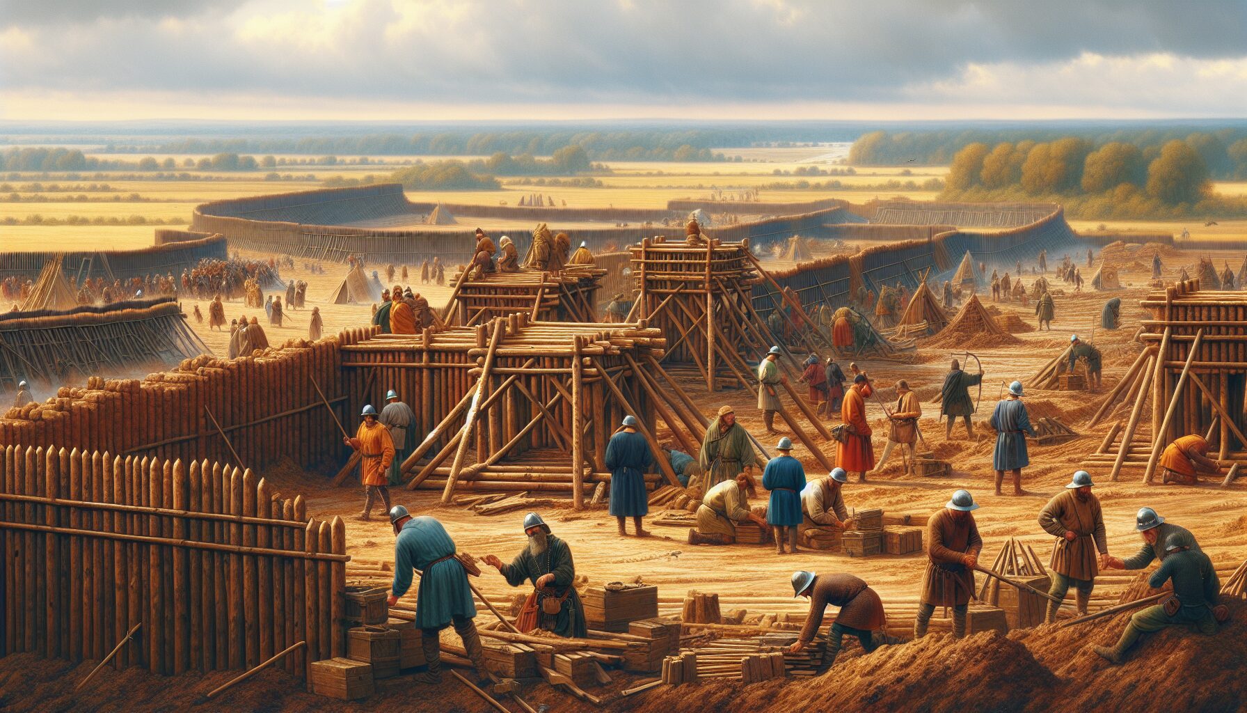 野戰築城與防禦工事設置畫面