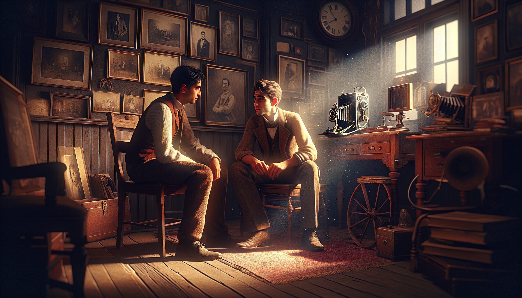 時光照相館內部場景細節，暗藏懸疑氛圍