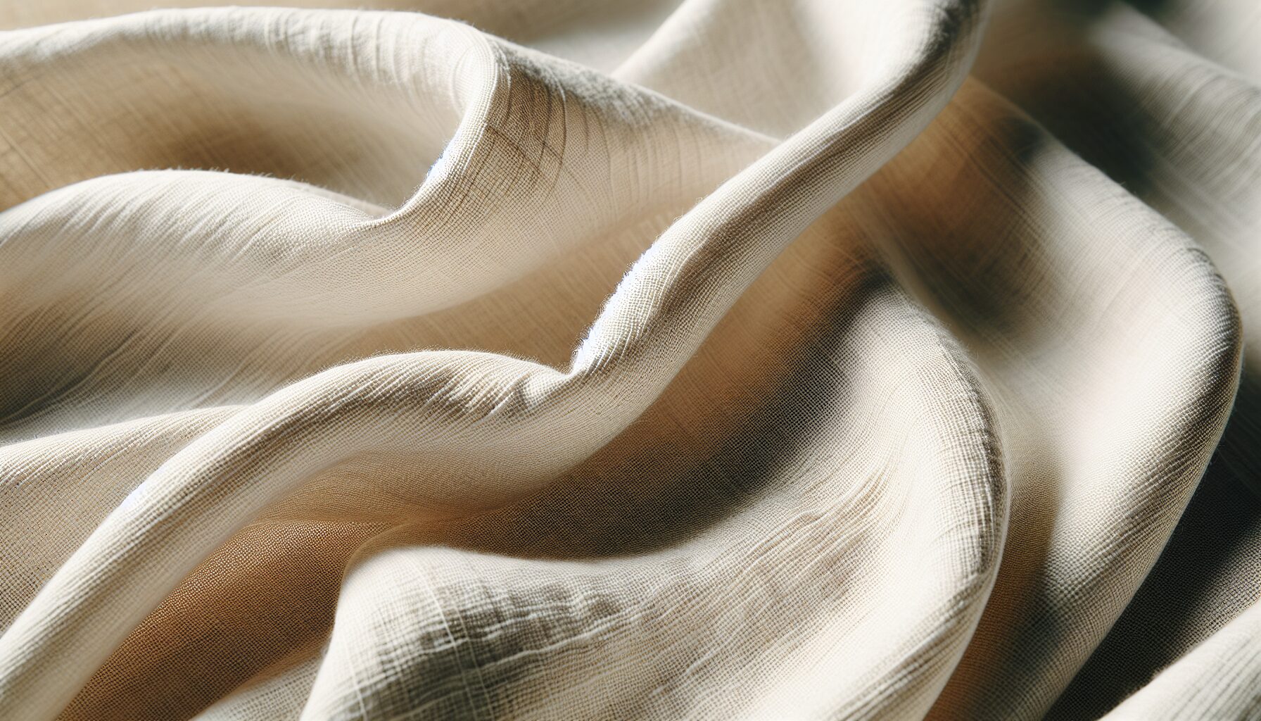 亞麻紗線與質地展示，突出ina服裝對天然材質的極致追求