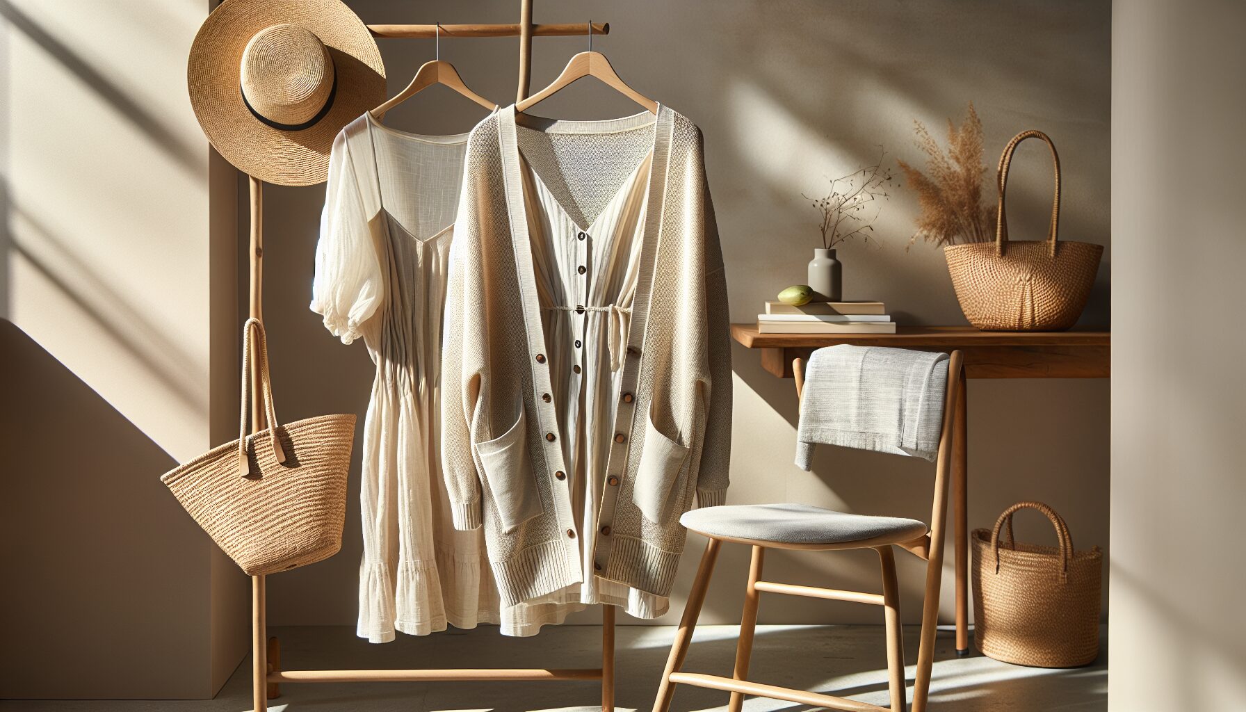 ina乾爽觸感開襟衫單品照，可疊穿於不同服飾，展現高實用性