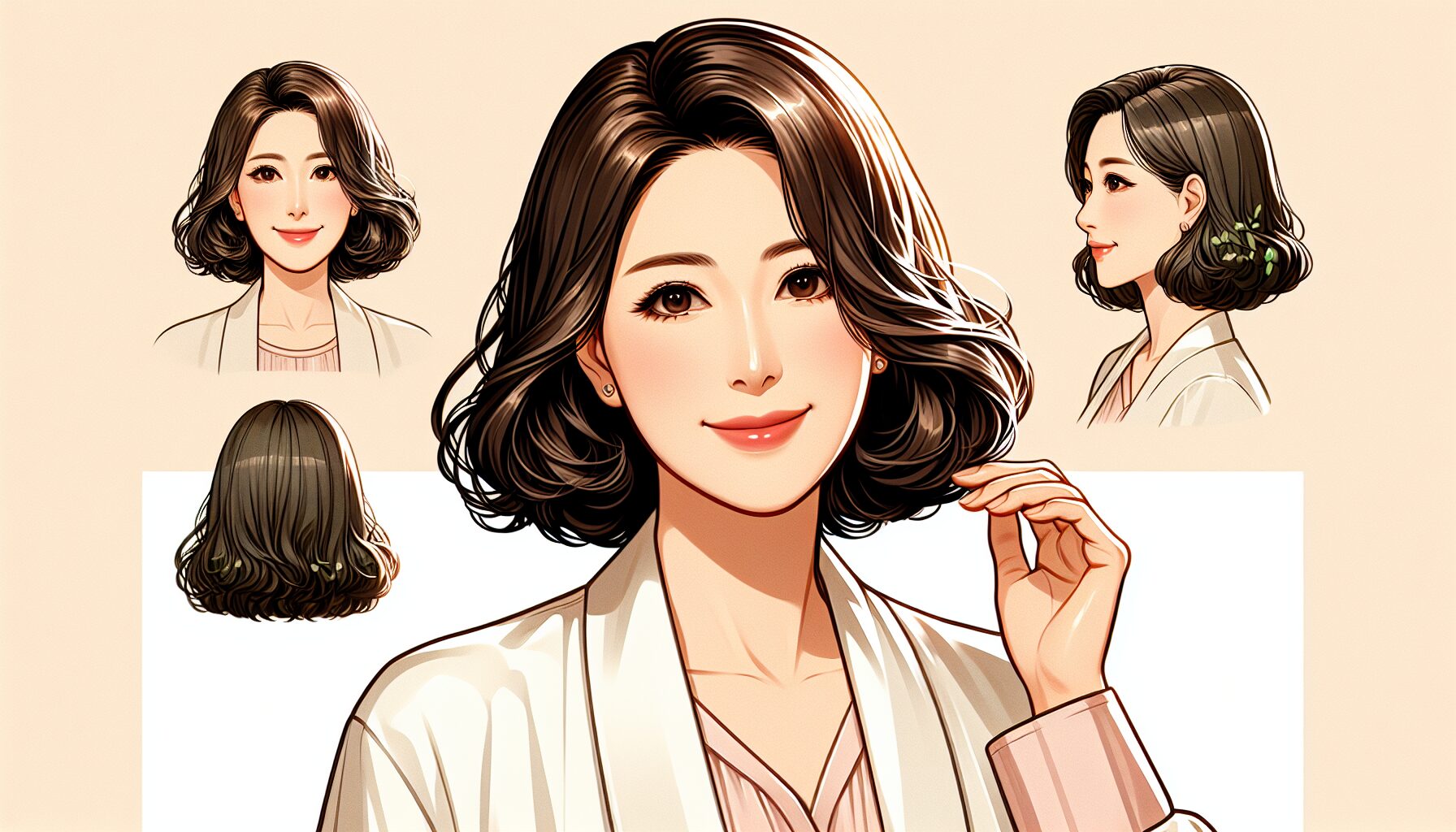 aespa成員Winter詮釋C字內彎鎖骨髮自然溫柔感