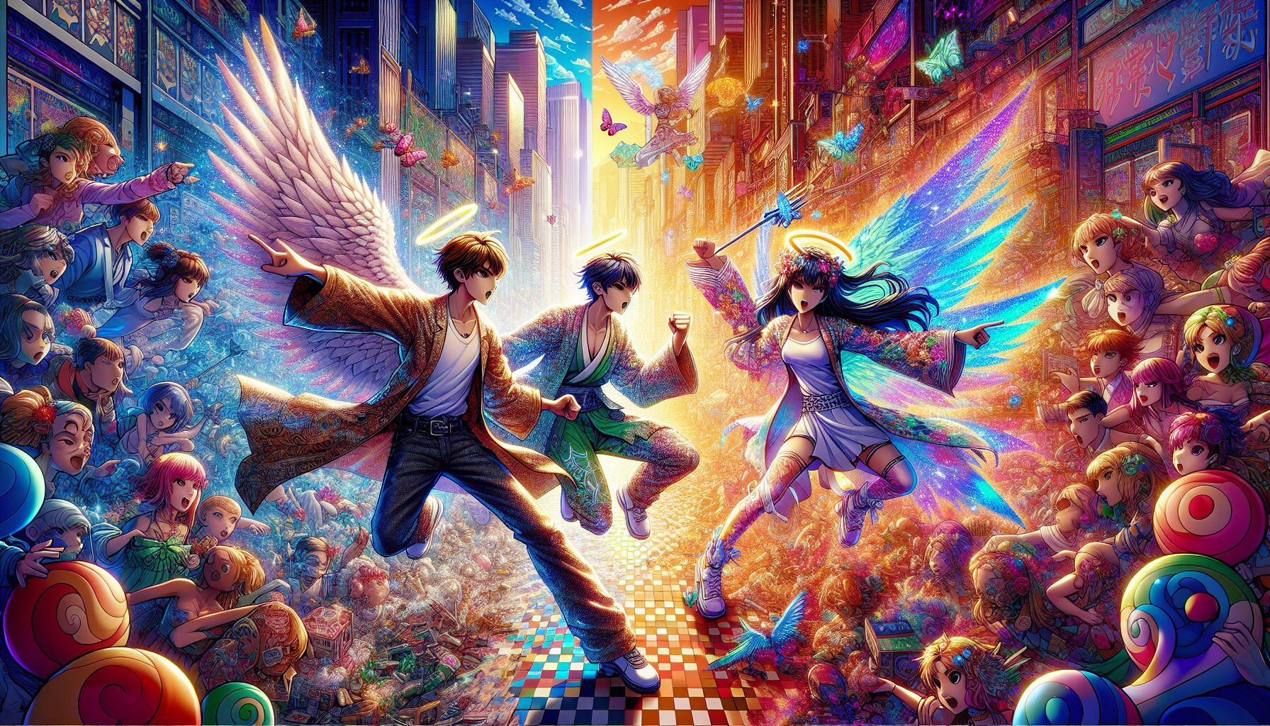 Panty與Stocking的經典美式卡通風格造型