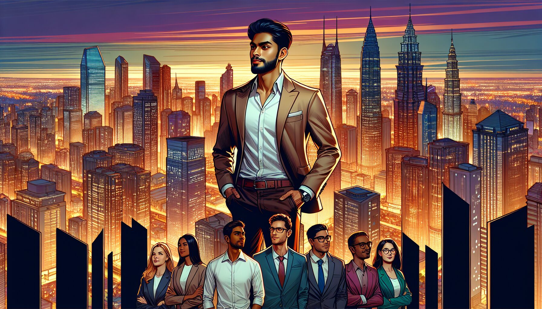 全能爽文主角意象插圖