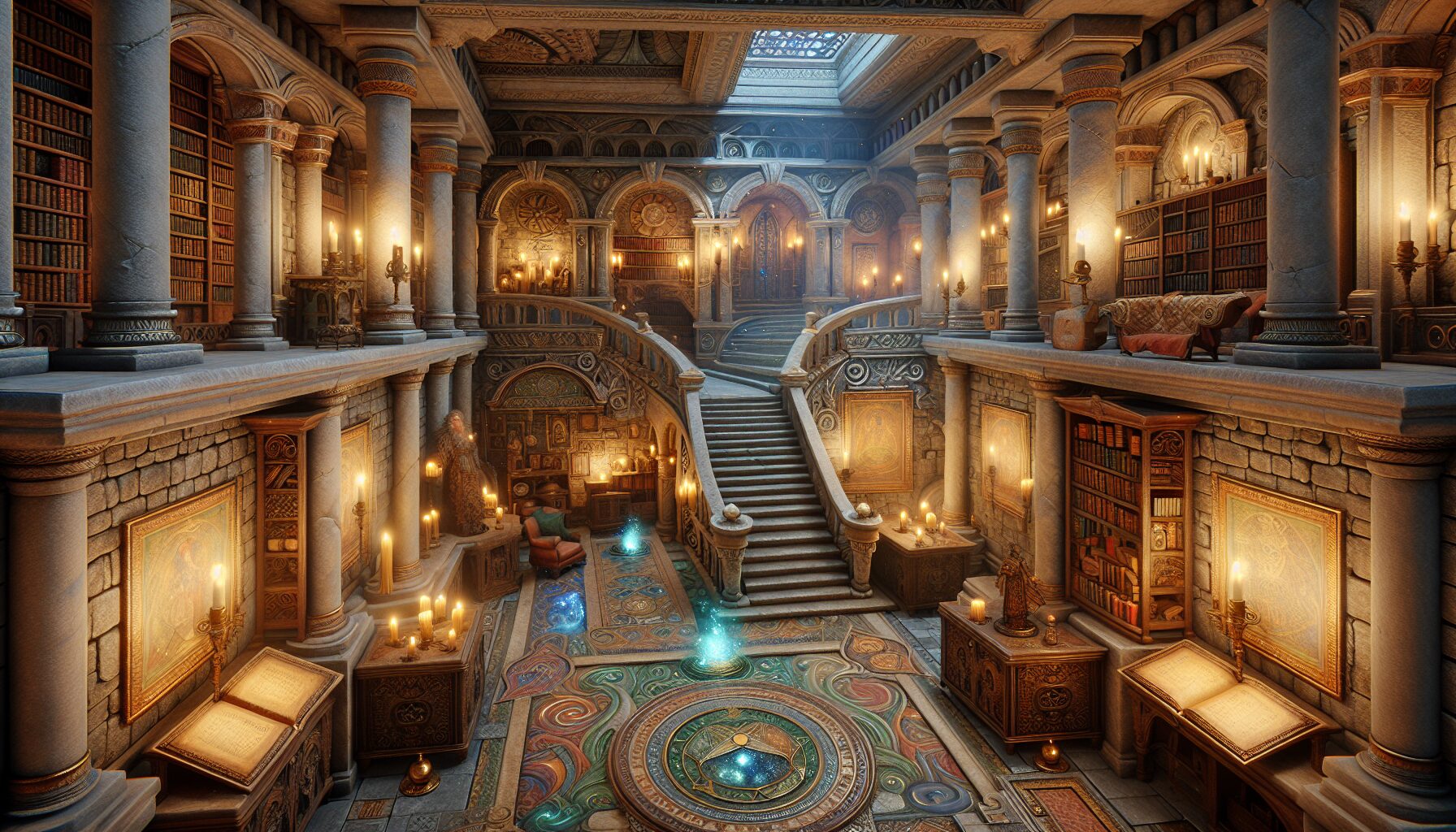 霍格華茲交誼廳與探索畫面