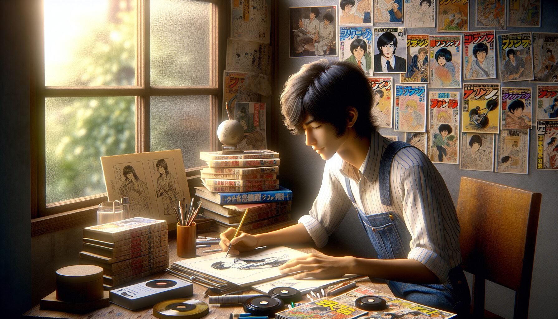 荒木飛呂彥早期漫畫手稿與投稿紀錄