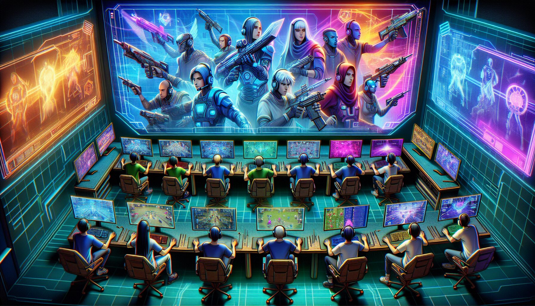 VSPO! 成員參與現場電競活動，現場氣氛熱烈，粉絲互動高度活躍