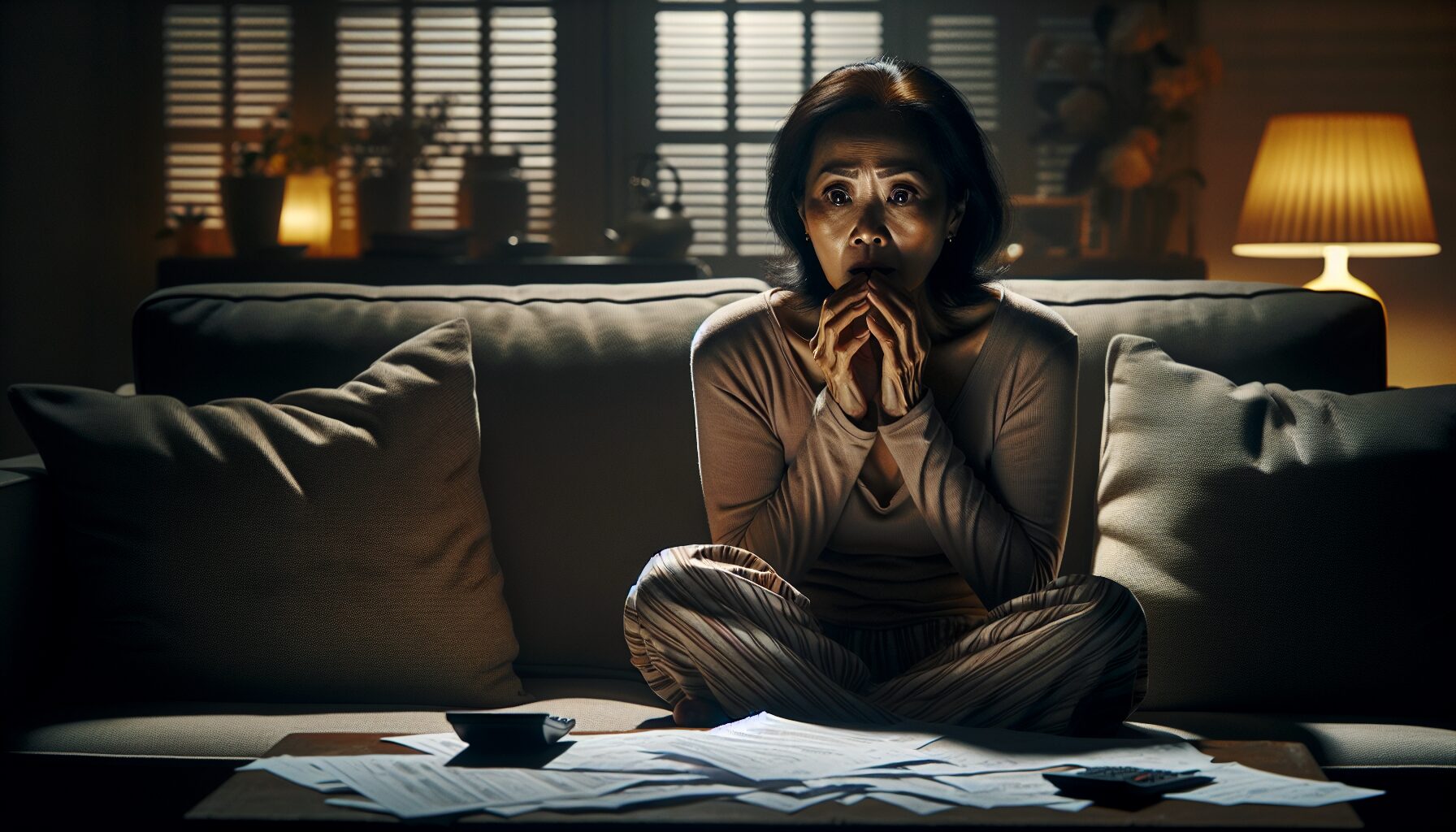 小說中何歡面對現實壓力與崩潰情節劇照