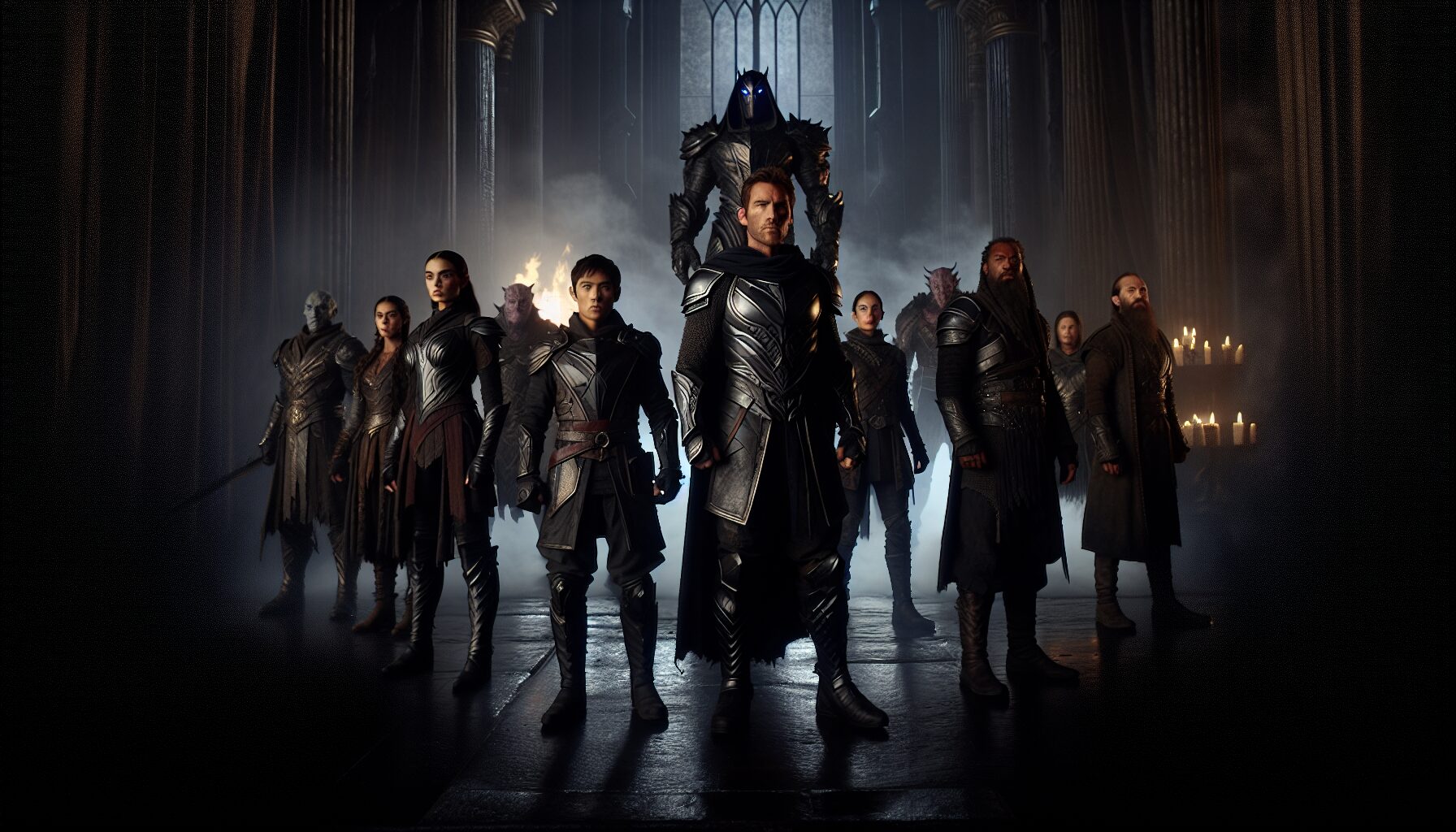 查克·史奈德之正義聯盟導演版電影海報，正義聯盟六大成員集結