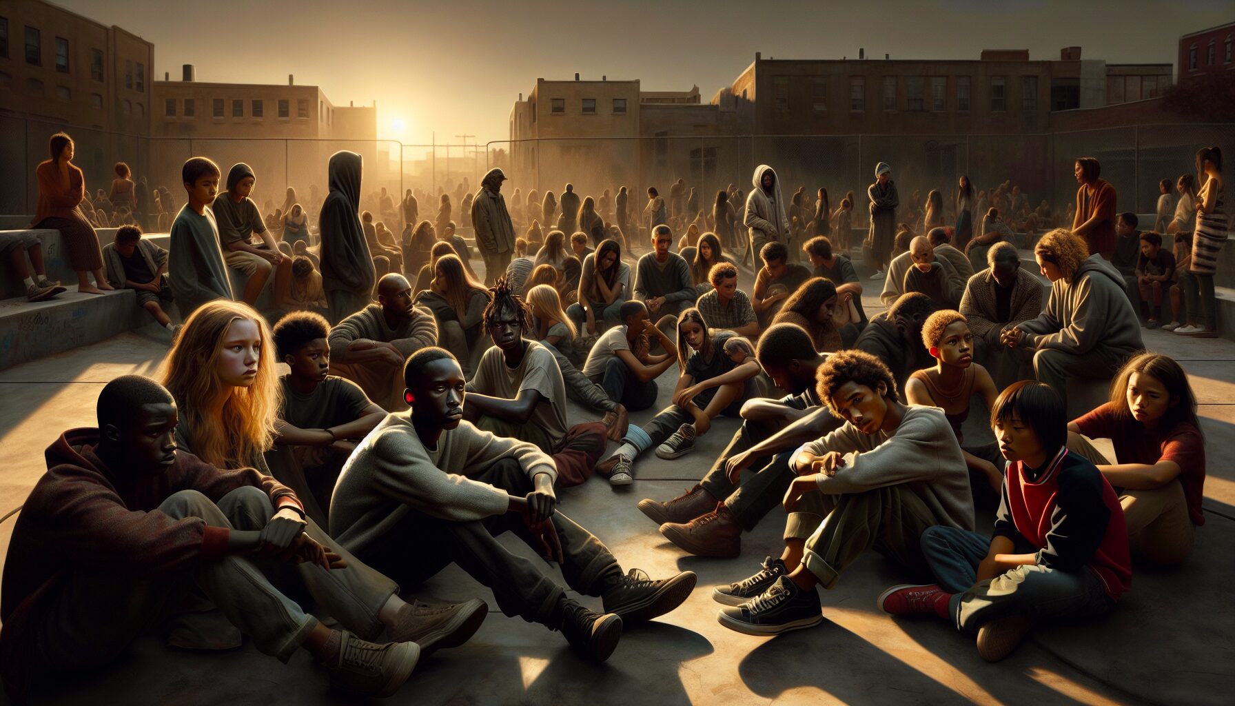 家中桌上散落著書本與帳單，象徵學業與現實壓力並存