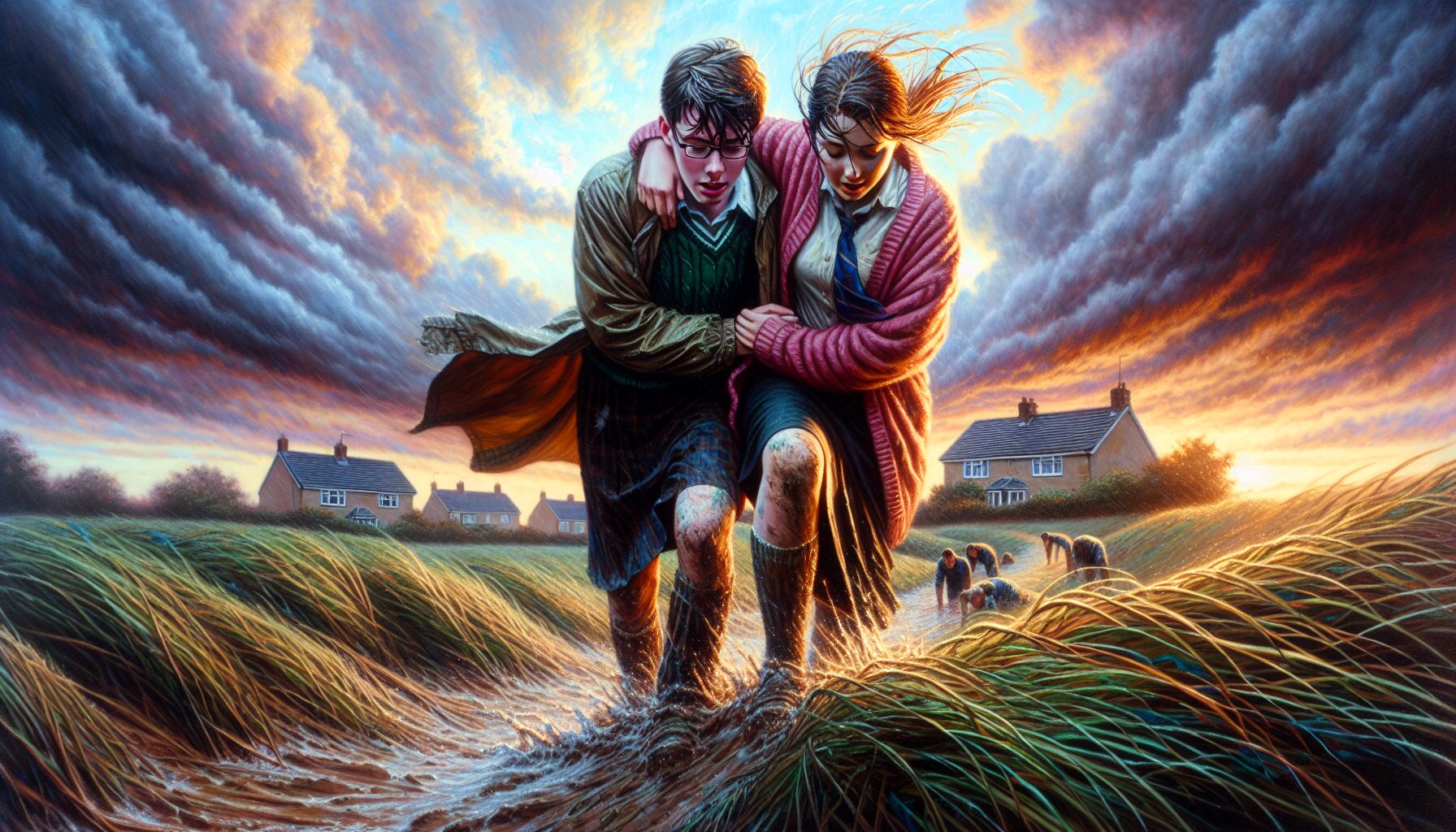 夜色中窗邊少年的身影，對逆境中的自我尋找做出視覺隱喻