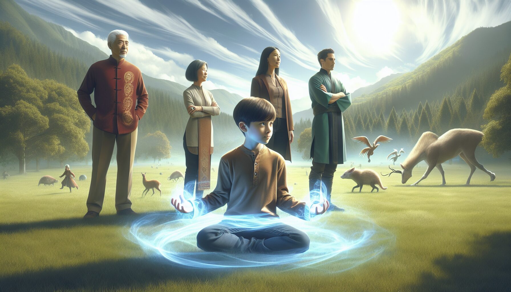 亞瑟與家人朋友的童年互動畫面