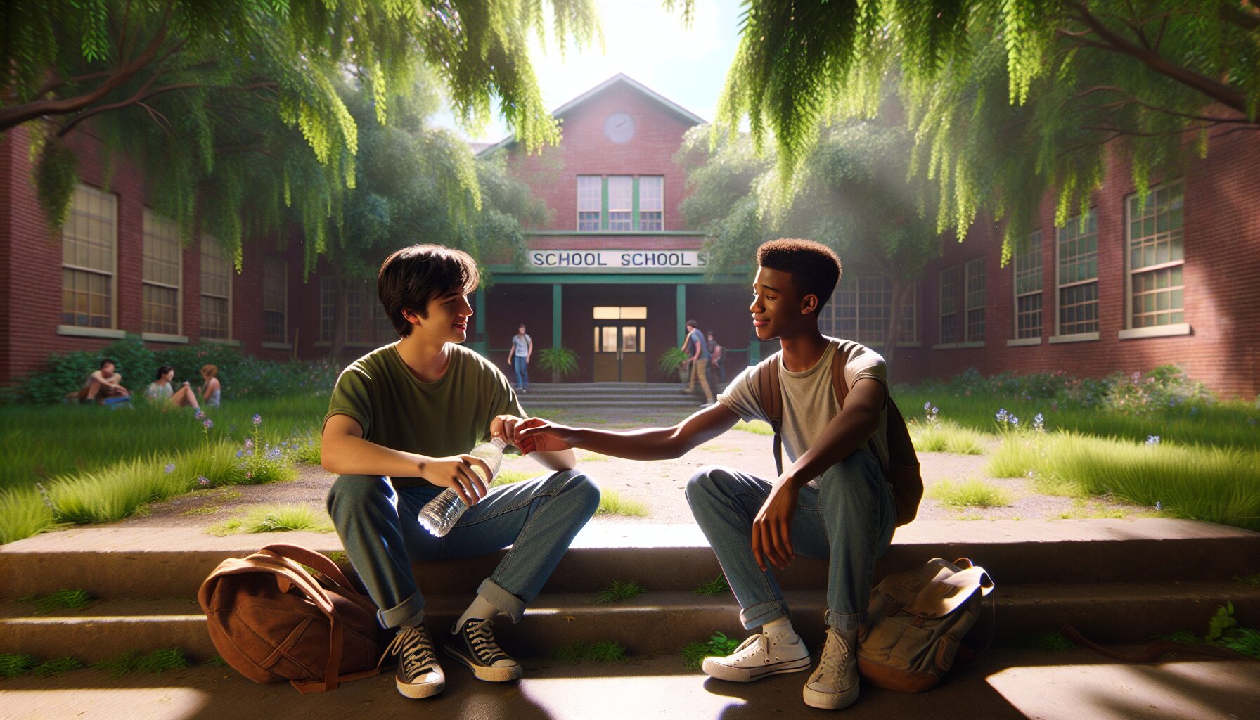 《某某》小說封面，兩位少年的青春相遇與救贖