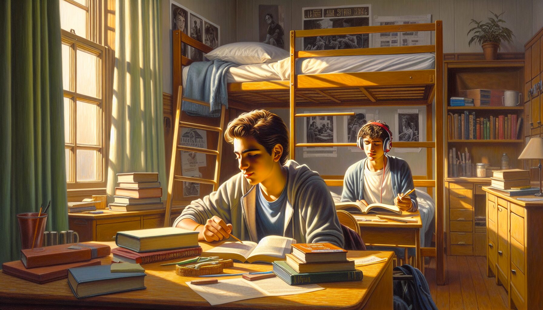 同居情侶溫馨互動插畫，富含甜蜜及真實生活氛圍