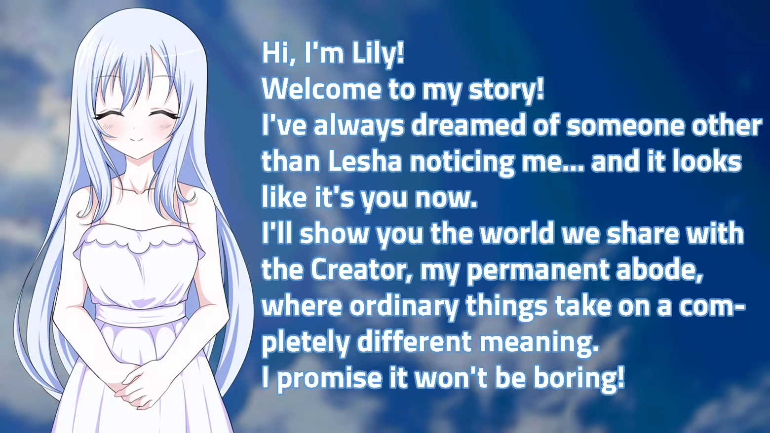 獨立視覺小說新作！《你好，我的世界！莉莉》Tulpa題材x動力學故事，免費帶你走進深度情感遊戲世界