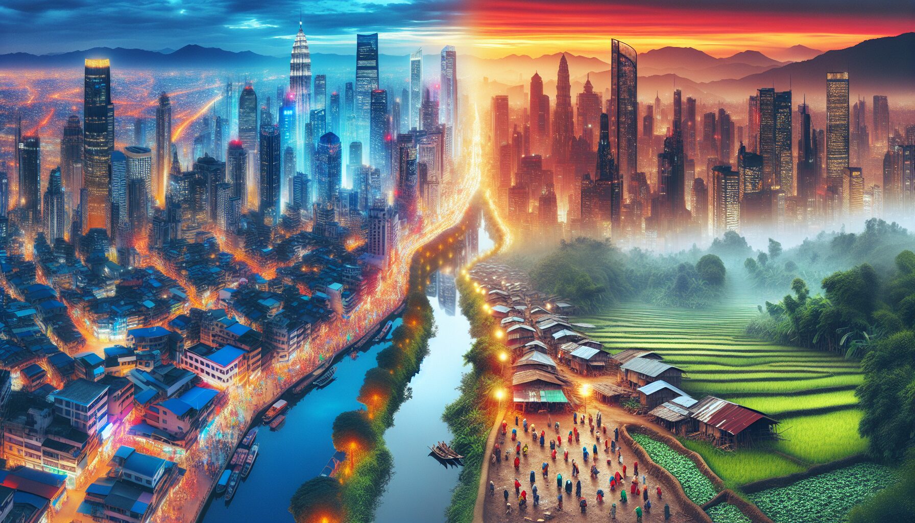 姐妹在深圳都市夜景下的溫馨對話劇照